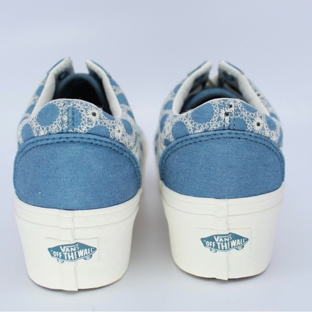 NWT Vans Denim Mix Blue Old Skool Stac - Picture 4 of 7
